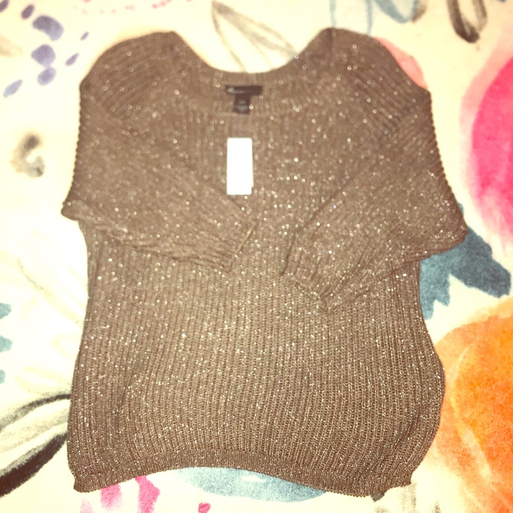 Gorgeous sweater with some shimmer in the threads